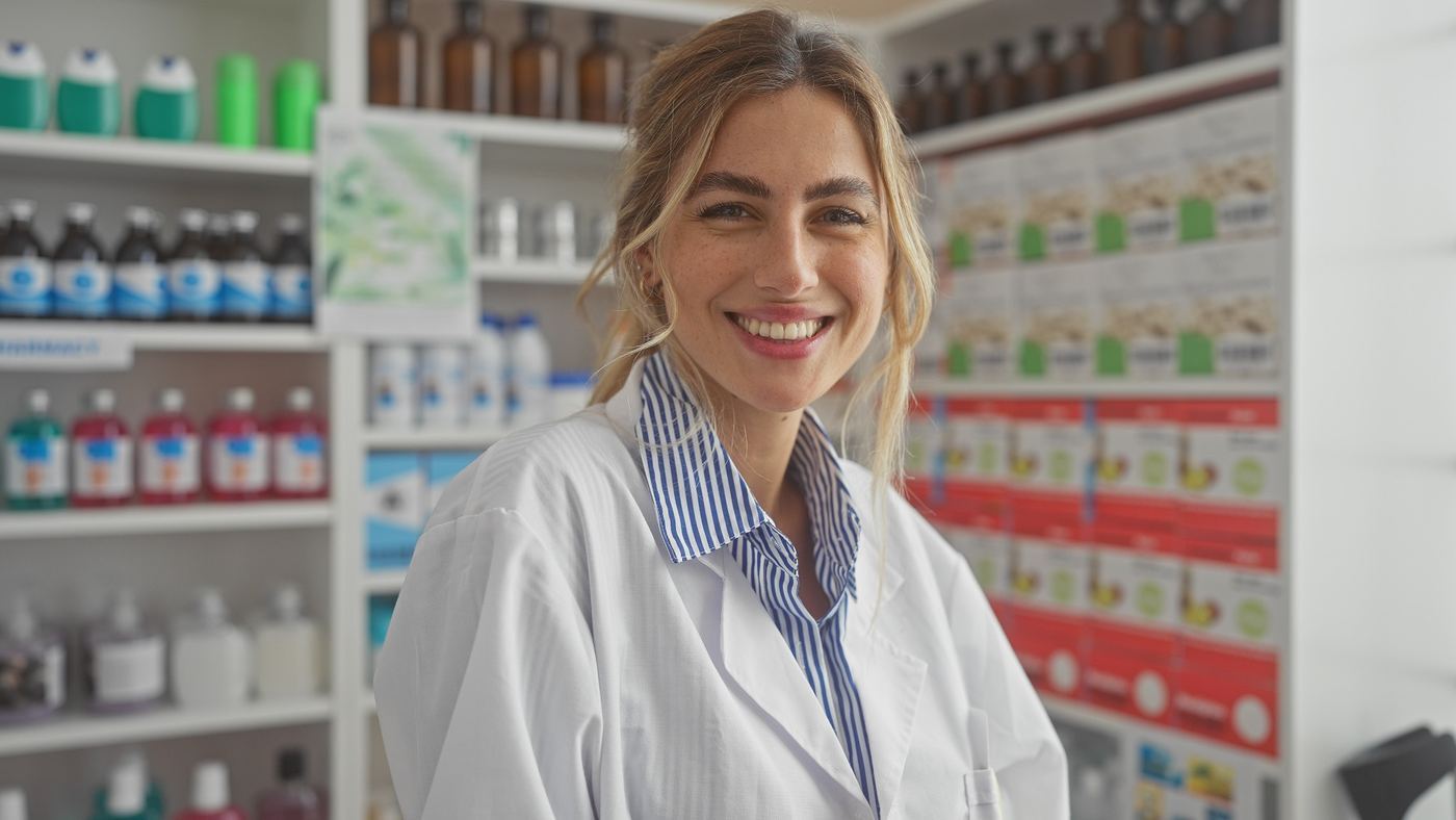 Pharmacienne dans son officine